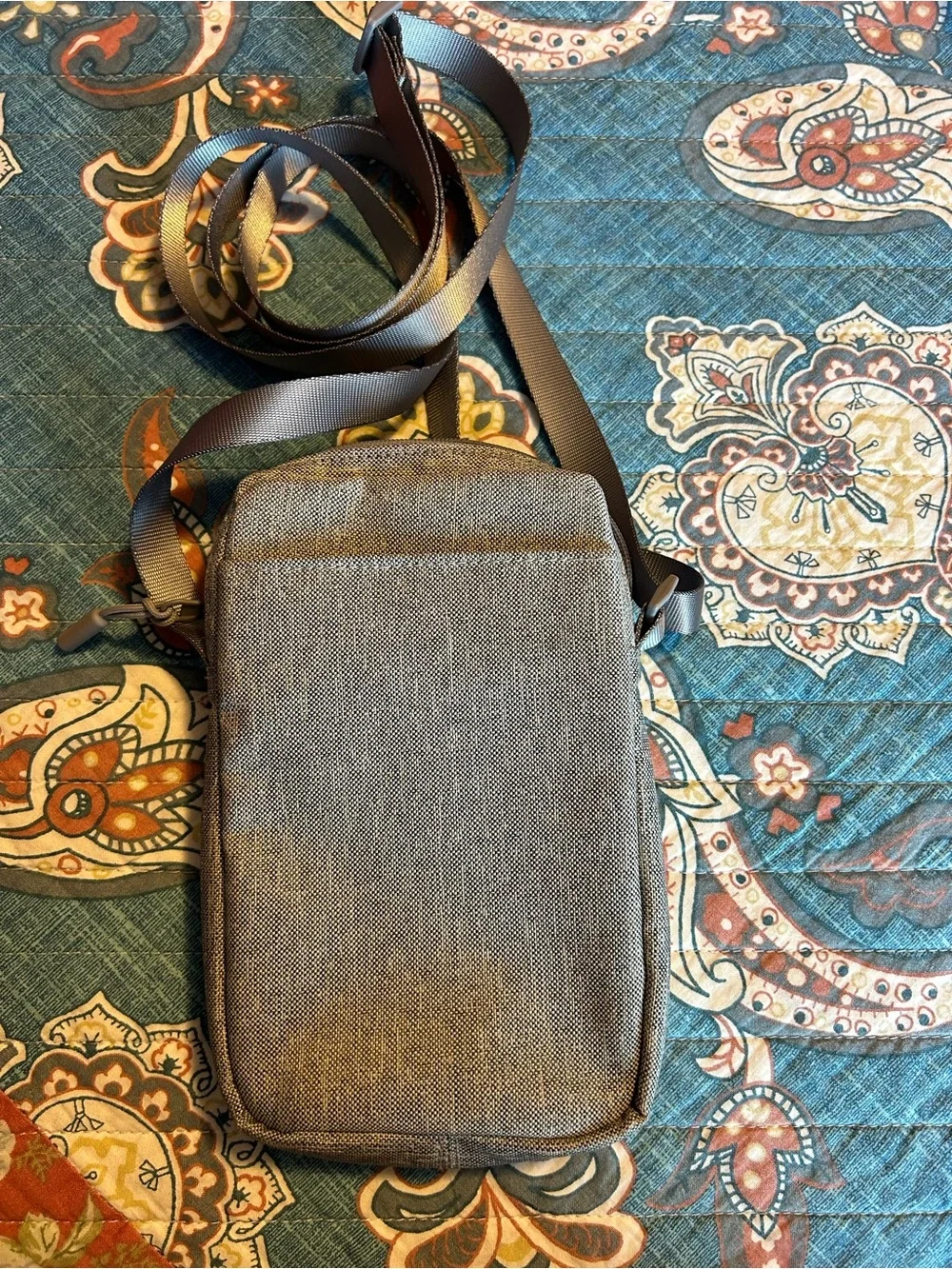 Vera Bradley Compact Gray Crossbody Bag for Women Neutral Everyday Carry